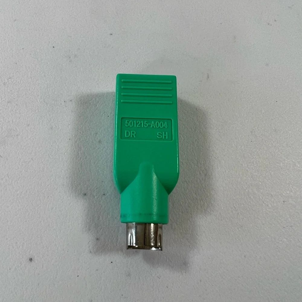 Mini 6 Pin DIN PS/2 to USB Mouse Adapter Connector Grn USB 2.0 Male to Female